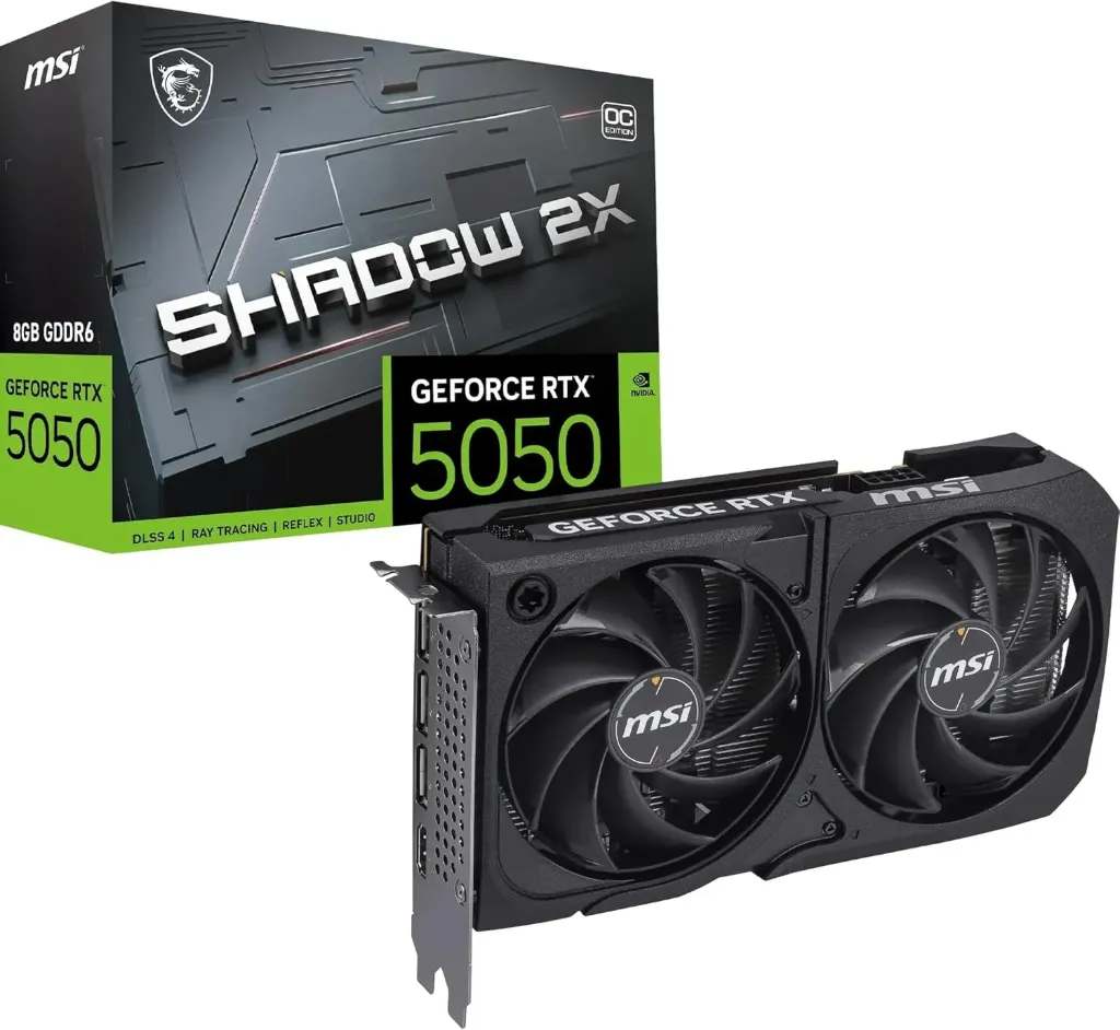 RTX 5050 MSI SHADOW 8GB 2X OC