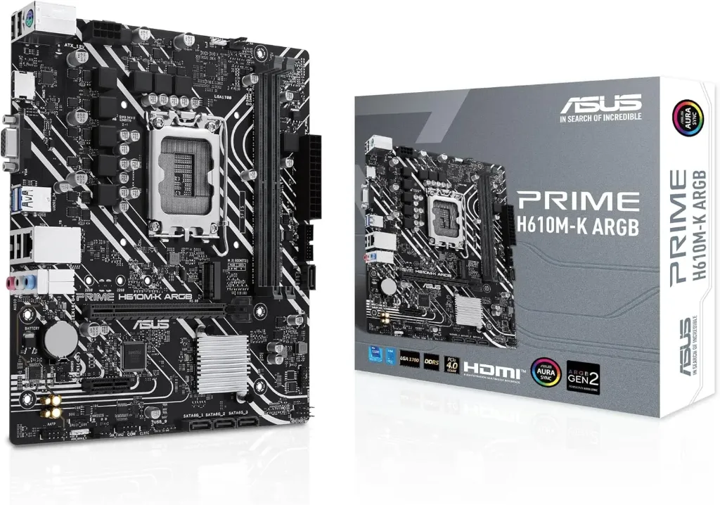 ASUS PRIME H610M-K D4 ARGB