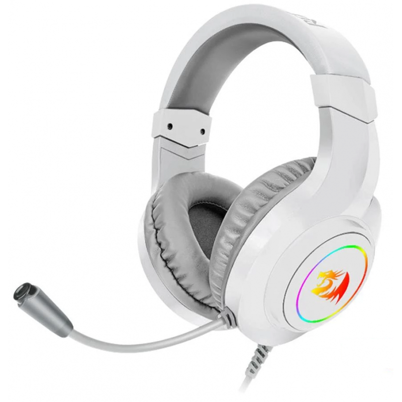 Micro Casque Gamer Filaire REDRAGON HYLAS H260W - Blanc
