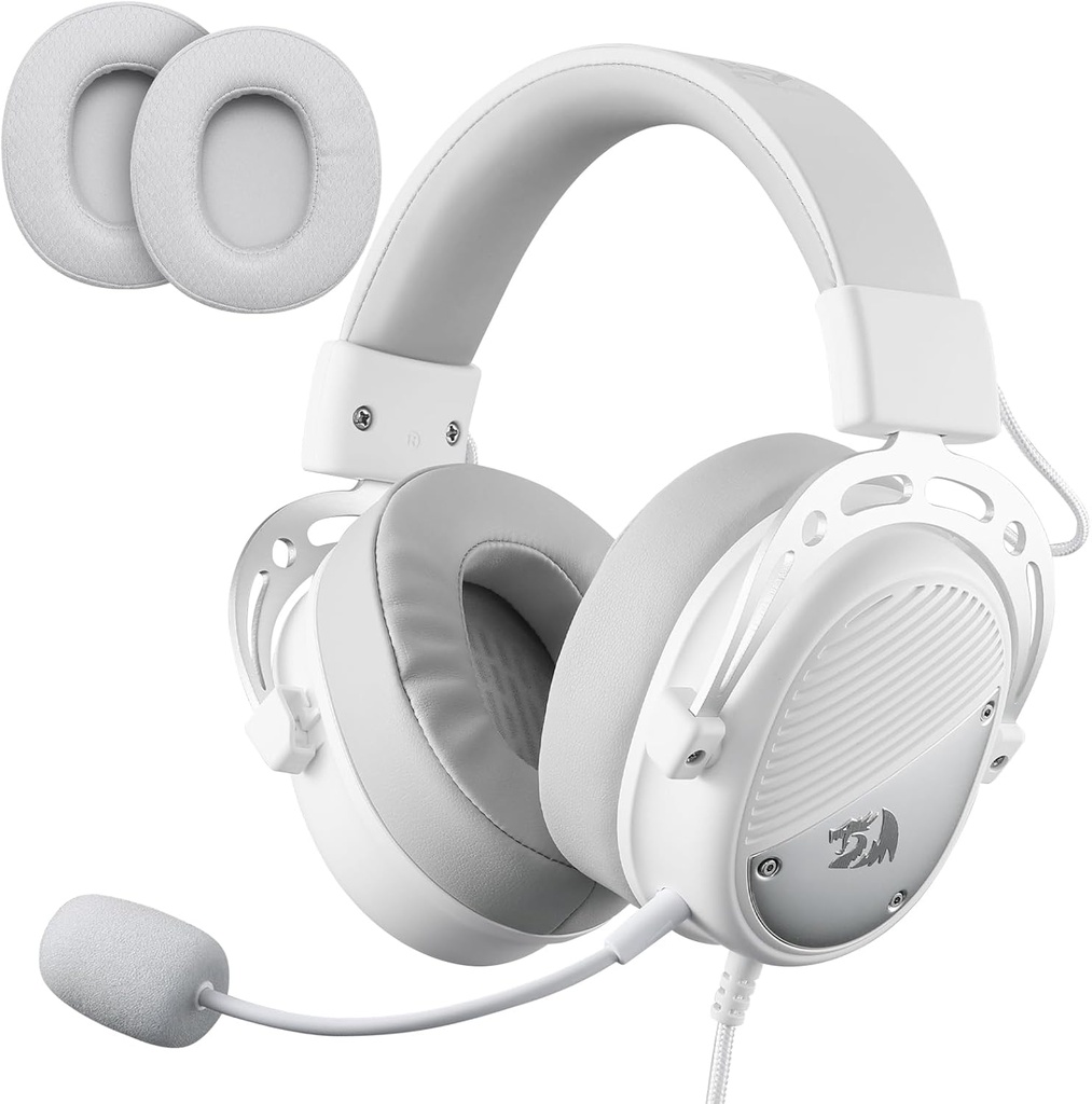 Micro Casque Gamer Filaire REDRAGON THORIDAL H730W - Blanc