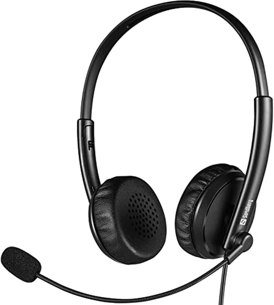 Casque Pro Filaire SANDBERG 2in1 Office Headset 126-21 - Noir